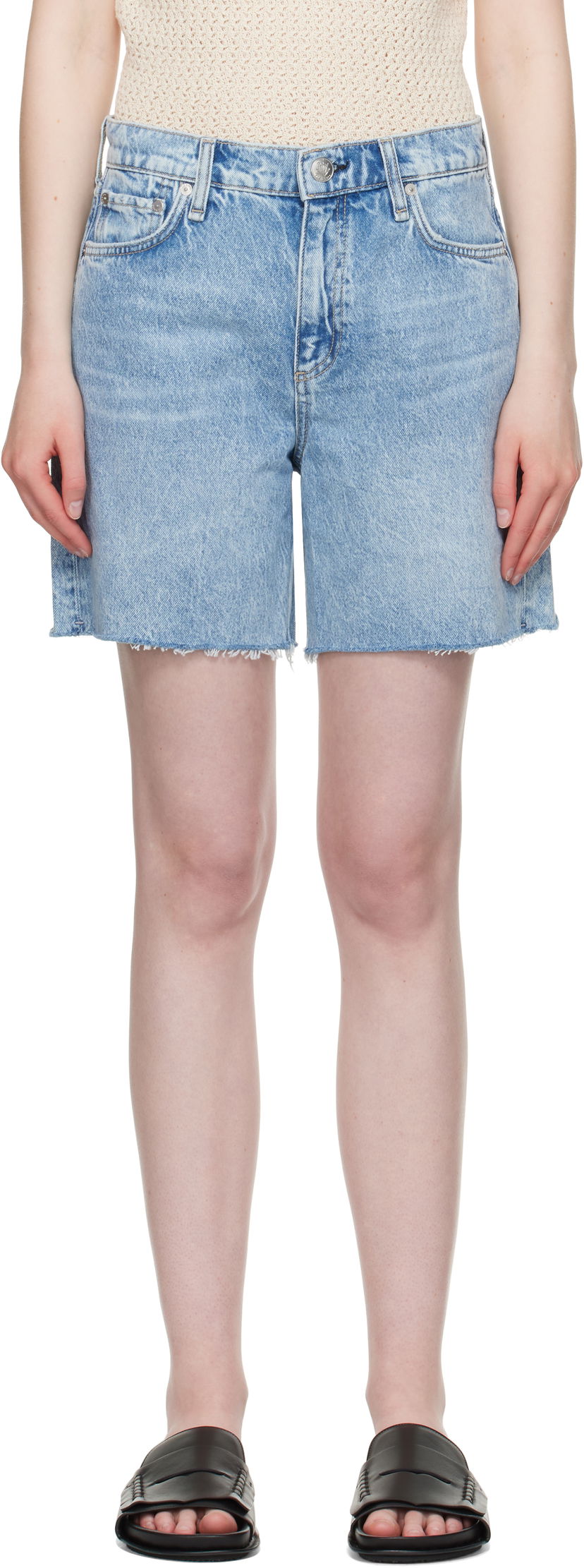 Shorts rag & bone Rag & Bone Kaia Denim Shorts Blå | WDD25P9001RGMA