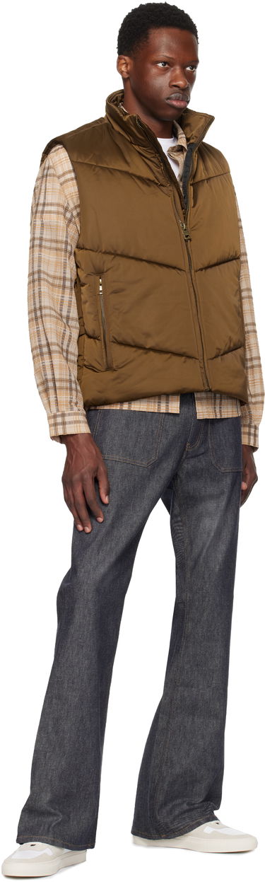 Vest BOSS Padded Satin Gilet Sort | 50541591, 3