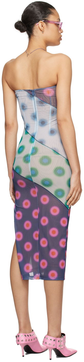 Kjole Miaou Miaou Lila Midi Tube Dress Flerfarvet | 5025PM1PDP, 2