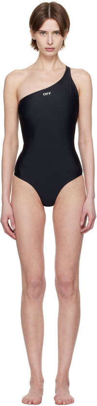 Off-White One-Shoulder Swimsuit