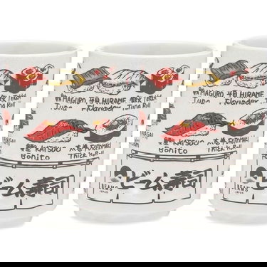 Home decor BEAMS BEAMS JAPAN Fish Design Ceramic Cup Set Hvid | 56710391950-94, 0