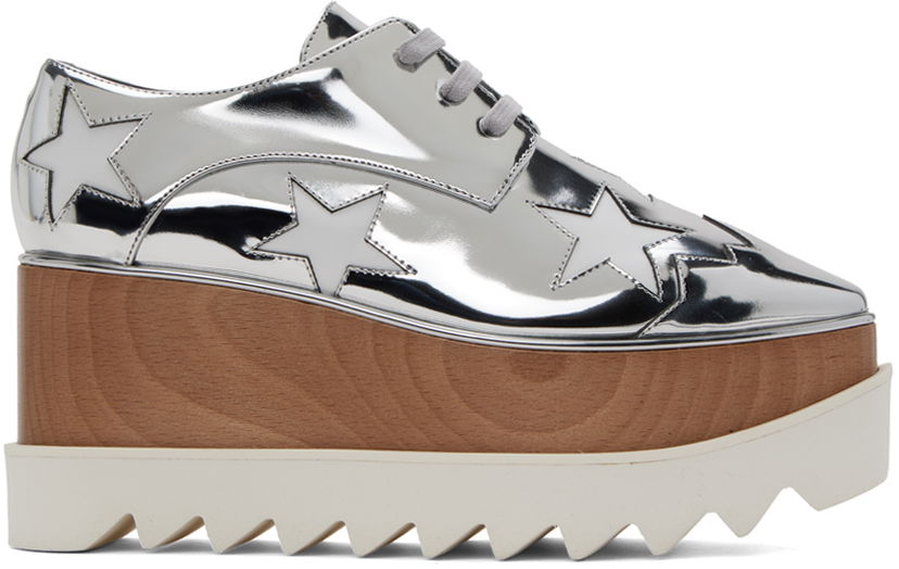 Tøj Stella McCartney Stella McCartney Elyse Platform Derbys Metalisk | 363998W0ZR5