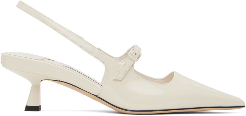 Sneakers og sko Jimmy Choo Jimmy Choo Didi 45 Slingback Pumps Hvid | DIDI 45