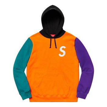 Sweatshirt Supreme Supreme SS19 Colorblocked Hooded Sweatshirt Flerfarvet | SUP-SS19-309