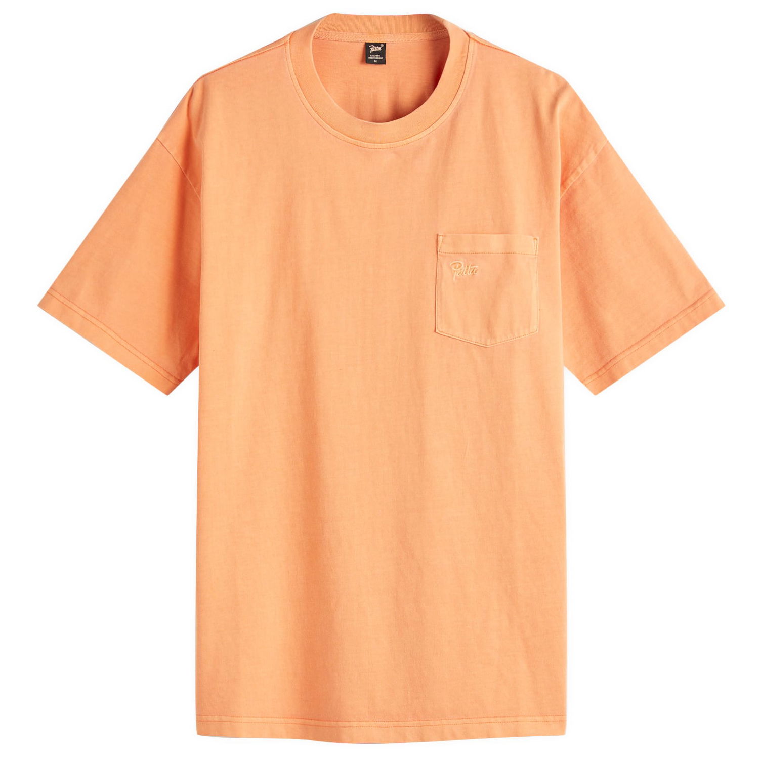 T-shirt Patta Patta Washed Pocket T-Shirt, Size Large Orange | POC-BS25-1000-290-0022-187, 1