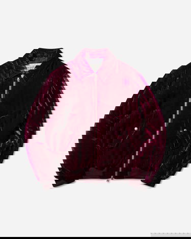 Bomberjakke Dries Van Noten Velvet Bomber Jacket Bourgogne | 252-020560-2282 400, 0