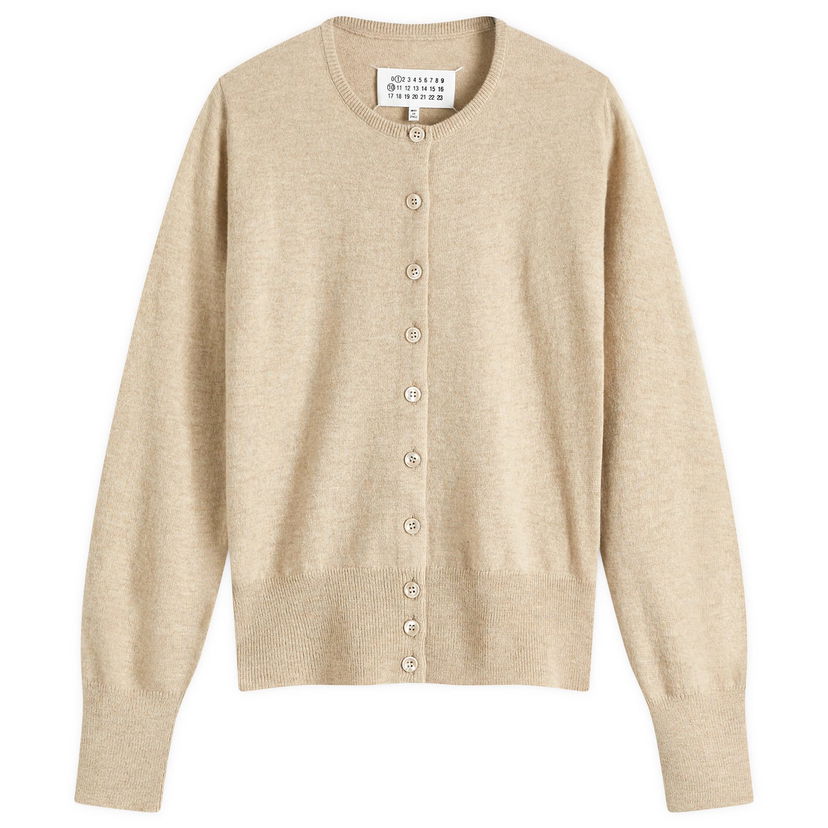 Sweater Maison Margiela Maison Margiela Shrunken Knit Cardigan, Size Large Beige | S51HP0016M13090109M