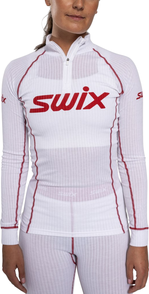 T-shirt SWIX SWIX RaceX Classic Half Zip Top Hvid | 10111-23-00036