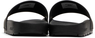 Sneakers og sko Off-White Black Bookish Pool Slides Sort | OWIU001C99MAT0011001, 1