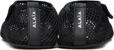 Sneakers og sko Alaïa ALAÏA Fishnet Ballerina Flats Sort | AA3A065TK050, 1