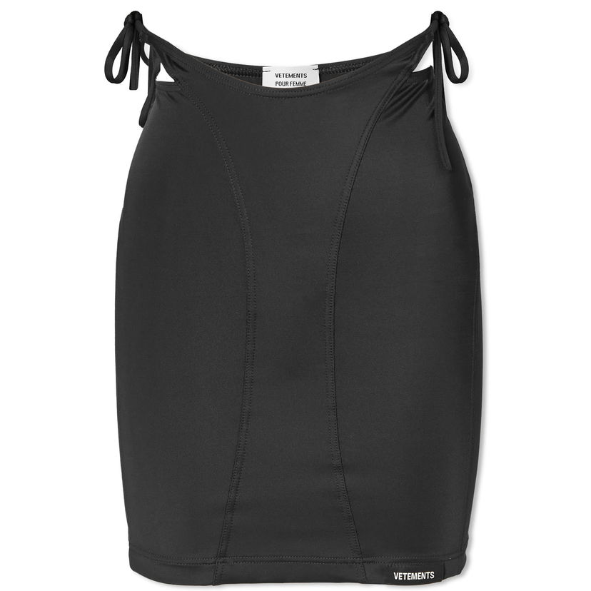 Nederdel VETEMENTS Deconstructed Bikini Skirt Sort | WE64SK900B