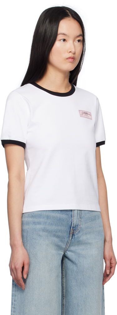 T-shirt GANNI Ganni Heavy Cotton T-Shirt Hvid | T4120, 1