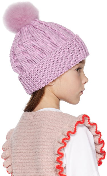 Beanie WOOLRICH Woolrich Kids Pom Pom Beanie Mørkeblå | CFWKAC0145FRUF0428, 4
