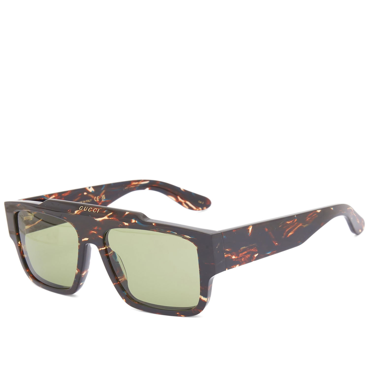 Solbriller Gucci Eyewear GG1460S Sunglasses "Havana/Green" Brun | 30014460002, 0
