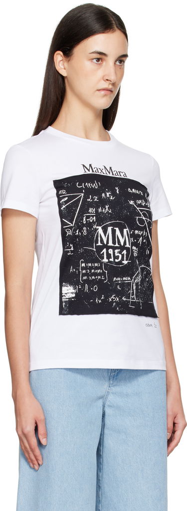 T-shirt Max Mara Max Mara Colibri Graphic T-Shirt Hvid | 2511941062600, 1