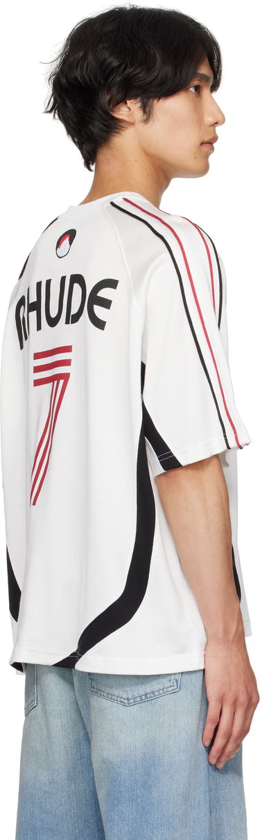 T-shirt Rhude Rhude Lundun Soccer Jersey T-Shirt Hvid | RHPF25TT02729, 2