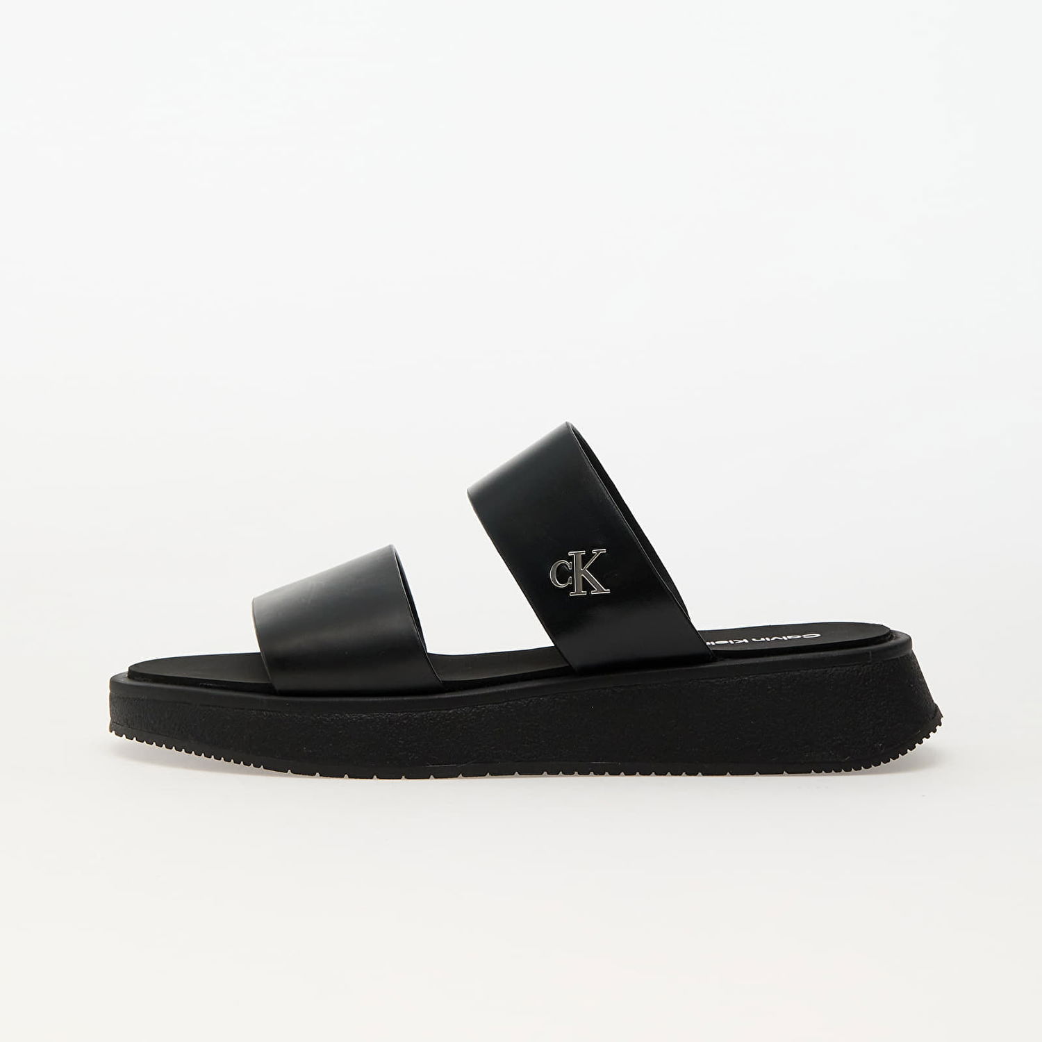 Sneakers og sko CALVIN KLEIN Jeans Sandal Slide Double Black Sort | YW0YW01694 0GJ, 0