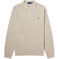 Polo skjorte Polo by Ralph Lauren Long Sleeve Custom Fit Polo Shirt "Tuscan Beige Heather" Beige | 710680790117, 1