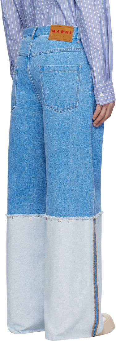 Jeans Marni Marni Two-Tone Wide Leg Jeans Blå | PUJU0106S0 USCW91, 2