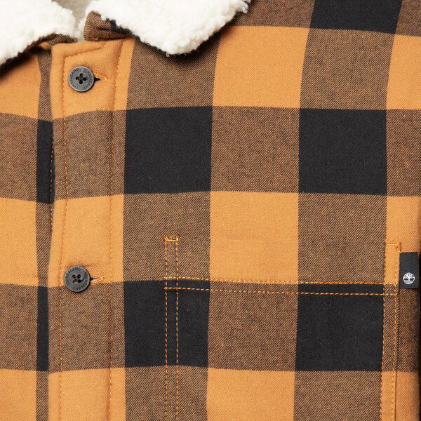 Jakke Timberland Buffalo Plaid Sherpa Lined Orange | TB0A6FWNP501, 1