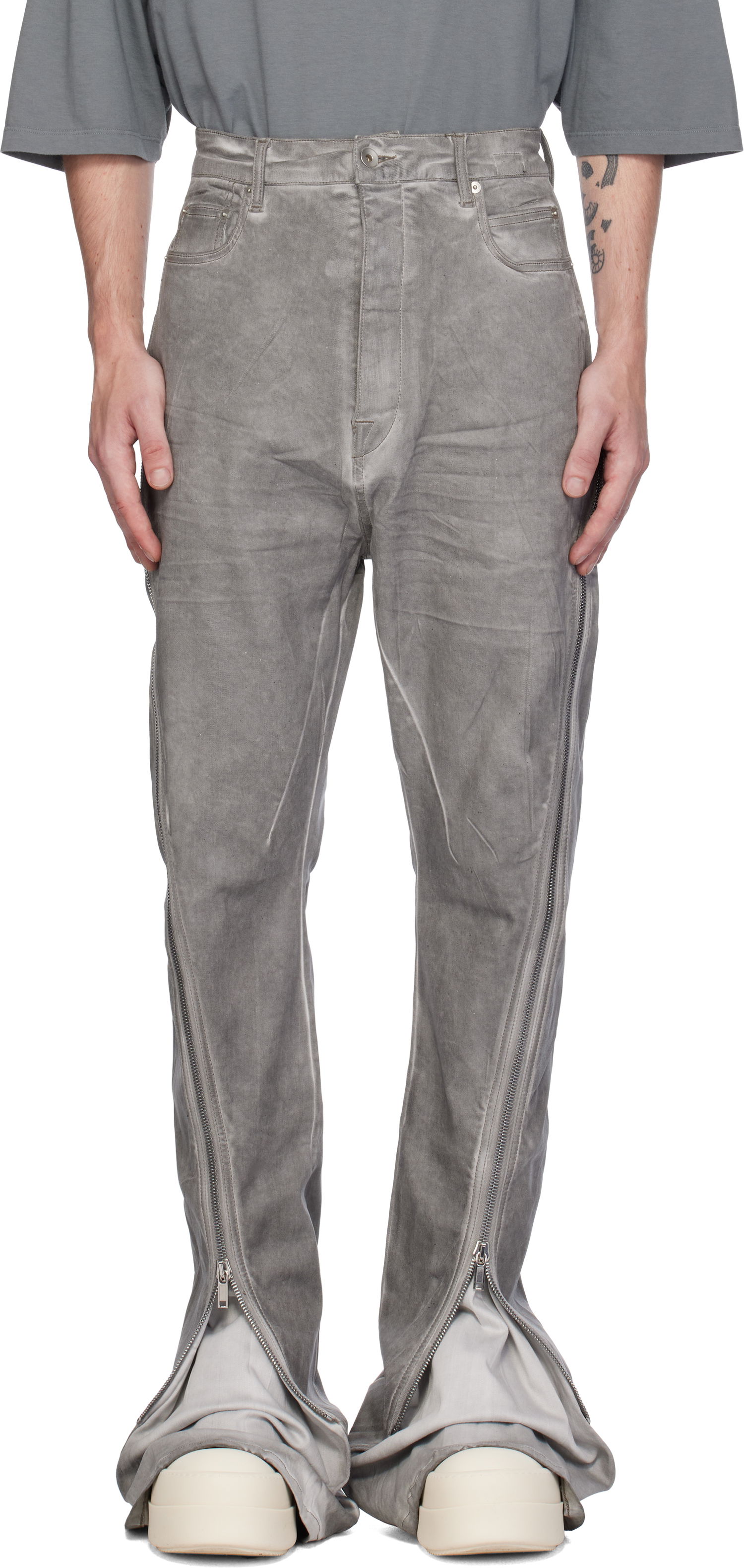 Jeans Rick Owens Porterville Bolan Banana Jeans Grå | DU02D2363 HSCF, 0