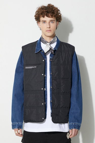 Vest PANGAIA Pangaia Quilted Vest Sort | 10000530, 3