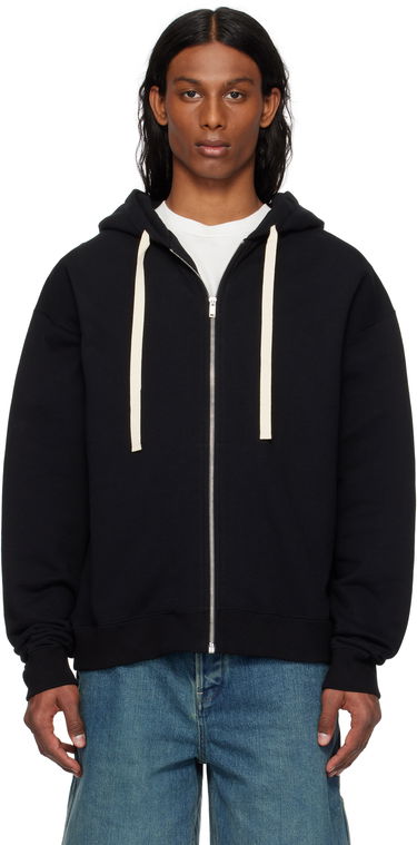 Sweatshirt Jil Sander Jil Sander Zipped Hoodie Sort | J47HG0106_J20039, 0