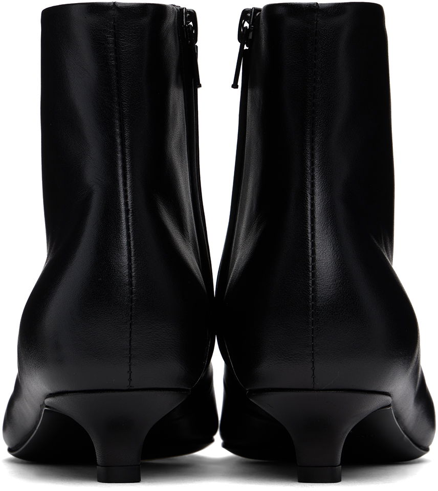 Tilbehør TOTEME TOTEME 'The Slim Ankle' Kitten Heel Boots Sort | 234-WLGSE123-LE0014, 1