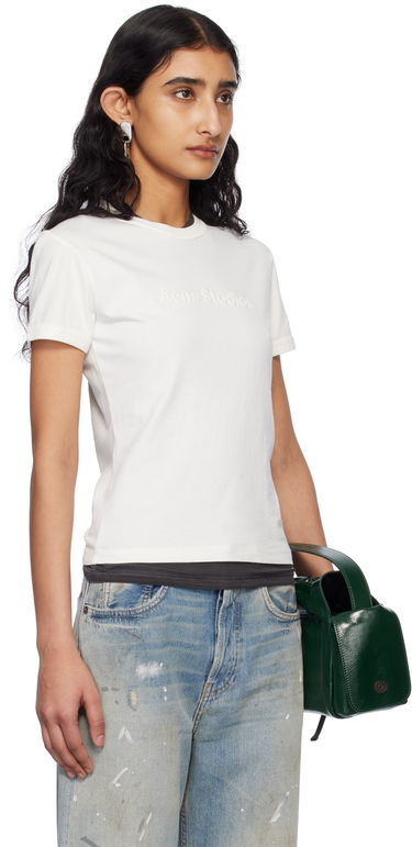 T-shirt Acne Studios Acne Studios Fitted Logo T-Shirt Hvid | AL0469-, 1