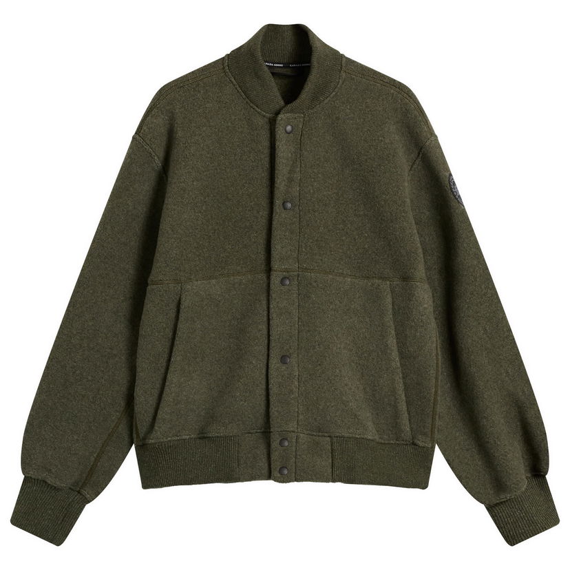 Bomberjakke Canada Goose Men's Hudson Fleece Bomber Jacket, Size Large Grøn | 7221MB-9663