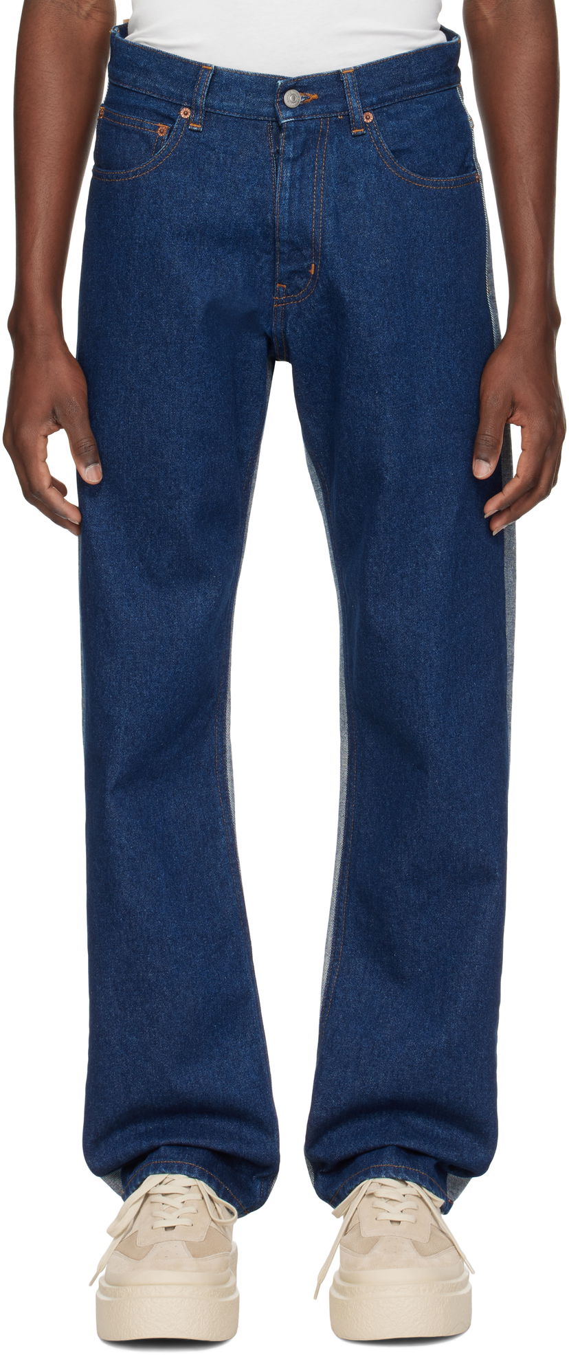 Jeans Maison Margiela MM6 Maison Margiela Five Pocket Jeans Blå | SH0LA0016 M30018