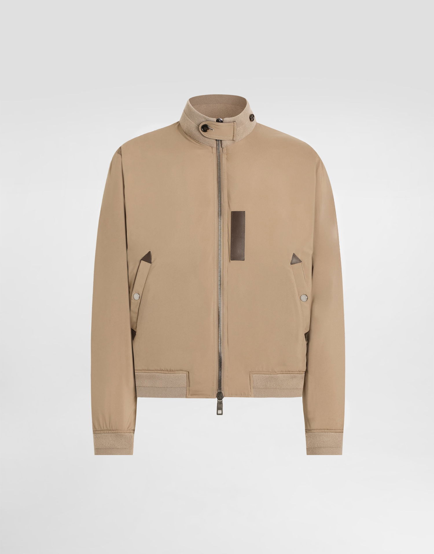 Bomberjakke Dolce & Gabbana Dolce & Gabbana Padded Satin Bomber Jacket Beige | G9BRATFUSN0M3725, 0