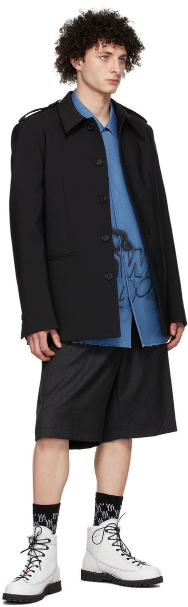 Skjorte We11done We11done Regular Collar Jacket Sort | WD-JK1-22-084-M-BK, 3