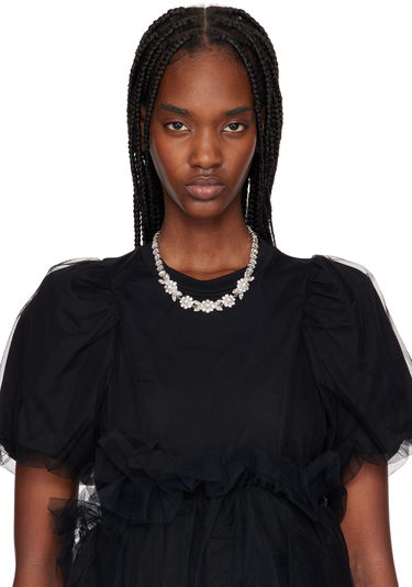 Halskæde Simone Rocha Simone Rocha Pearl & Crystal Daisy Floret Necklace Metalisk | NKS84 0906, 1
