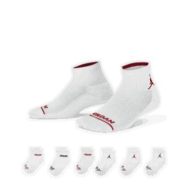 Sokker Jordan Jordan Legend Ankle Socks (6 Pairs) Hvid | DC8913-100, 0
