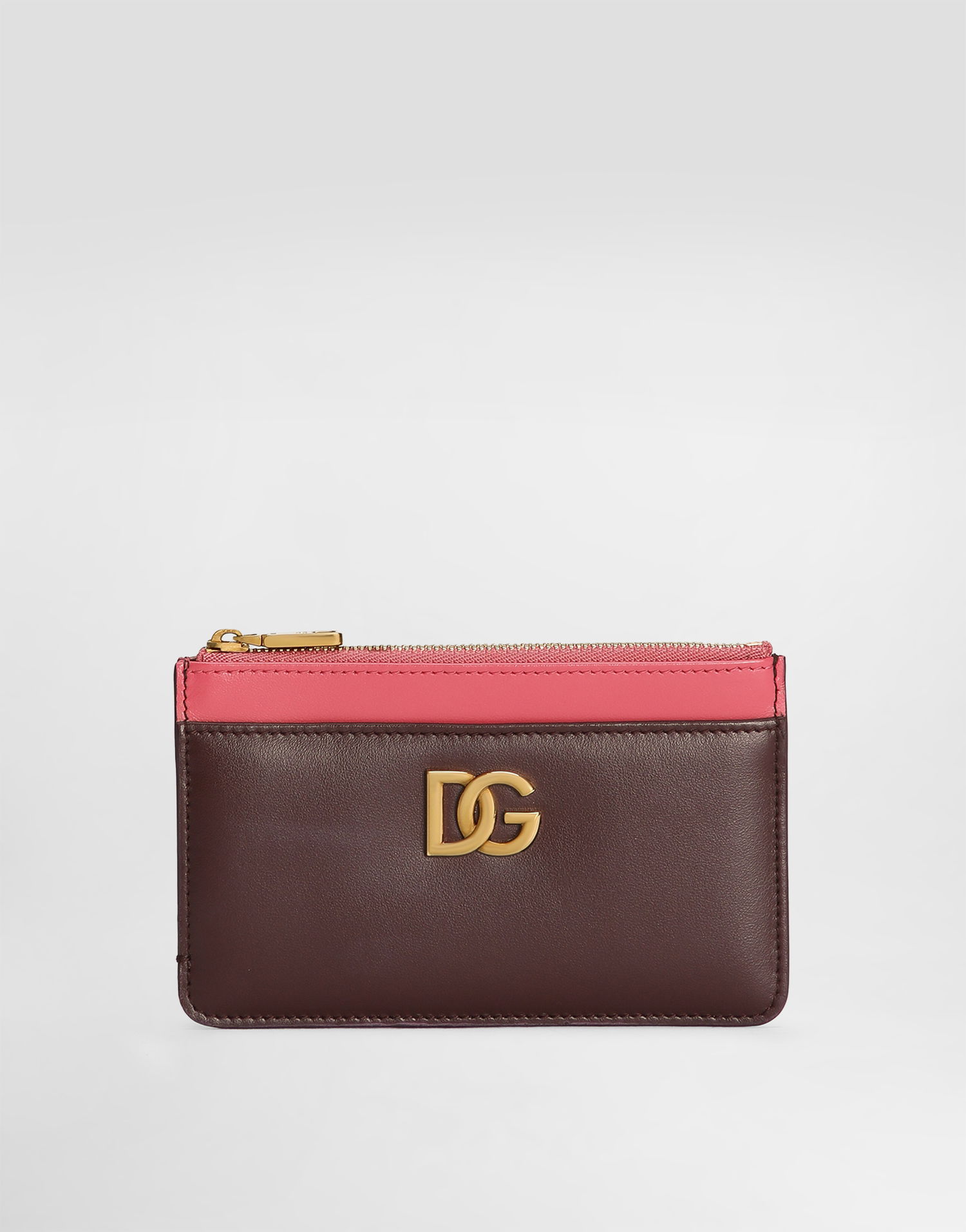 Tegnebog Dolce & Gabbana Dolce & Gabbana Calfskin Card Holder with DG Logo Lyserød | BI1261A9M758K384, 0