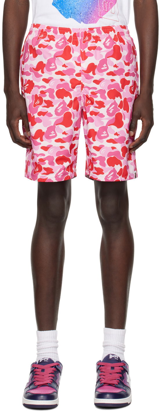 Shorts BAPE ABC Camo Shorts Lyserød | 001SPJ301018M, 0