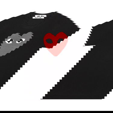 T-shirt Comme des Garçons PLAY Red Heart T-Shirt Sort | AZ T112 051 1, 1
