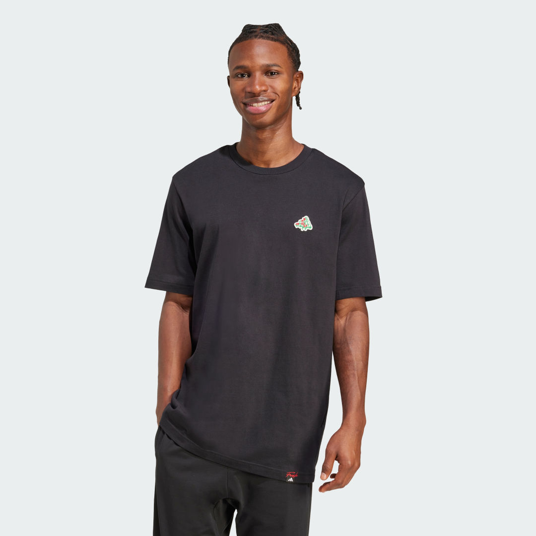 T-shirt adidas Performance Mini Pizza Graphic T-Shirt Sort | JM6483, 0