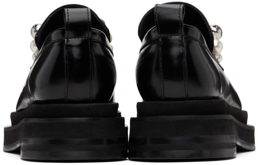 Tøj Simone Rocha Simone Rocha Bell Charm Heart Toe Platform Loafers Sort | LOF1B 0740, 1