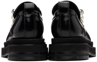 Tøj Simone Rocha Simone Rocha Bell Charm Heart Toe Platform Loafers Sort | LOF1B 0740, 1