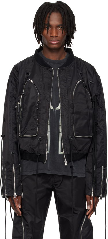 Bomberjakke Who Decides War Who Decides War String Theory Bomber Jacket Sort | 1131410002SS25, 0