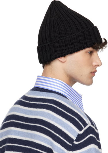 Beanie Marni Marni Cotton Knit Beanie Sort | CLZC0158A0 UFC850, 2