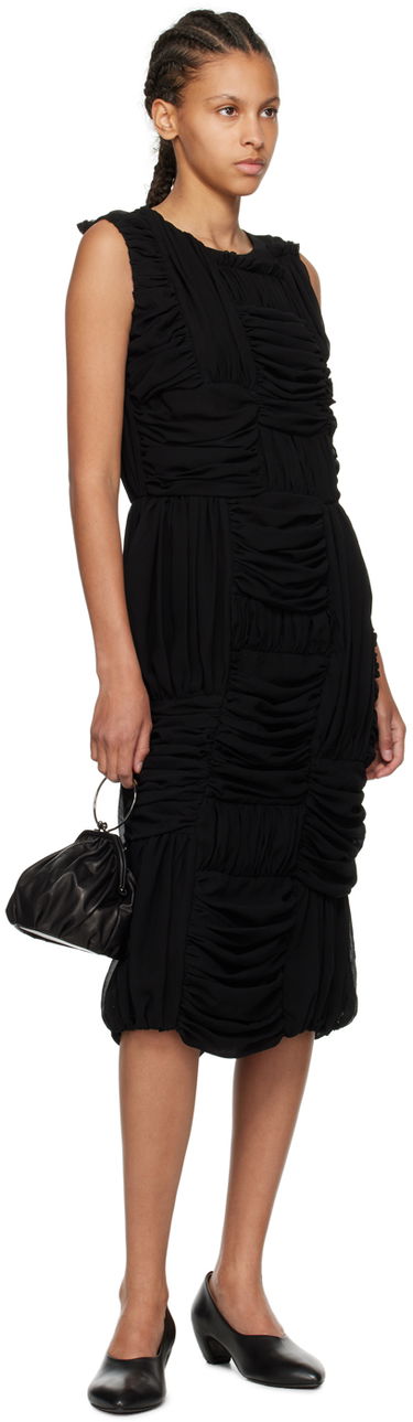Kjole Comme des Garçons Comme des Garçons Ruched Midi Dress Sort | RM-O012-051, 3