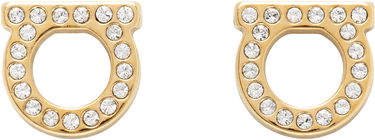 Øreringe FERRAGAMO Salvatore Ferragamo Gancini Crystal Earrings Metalisk | 696576, 0