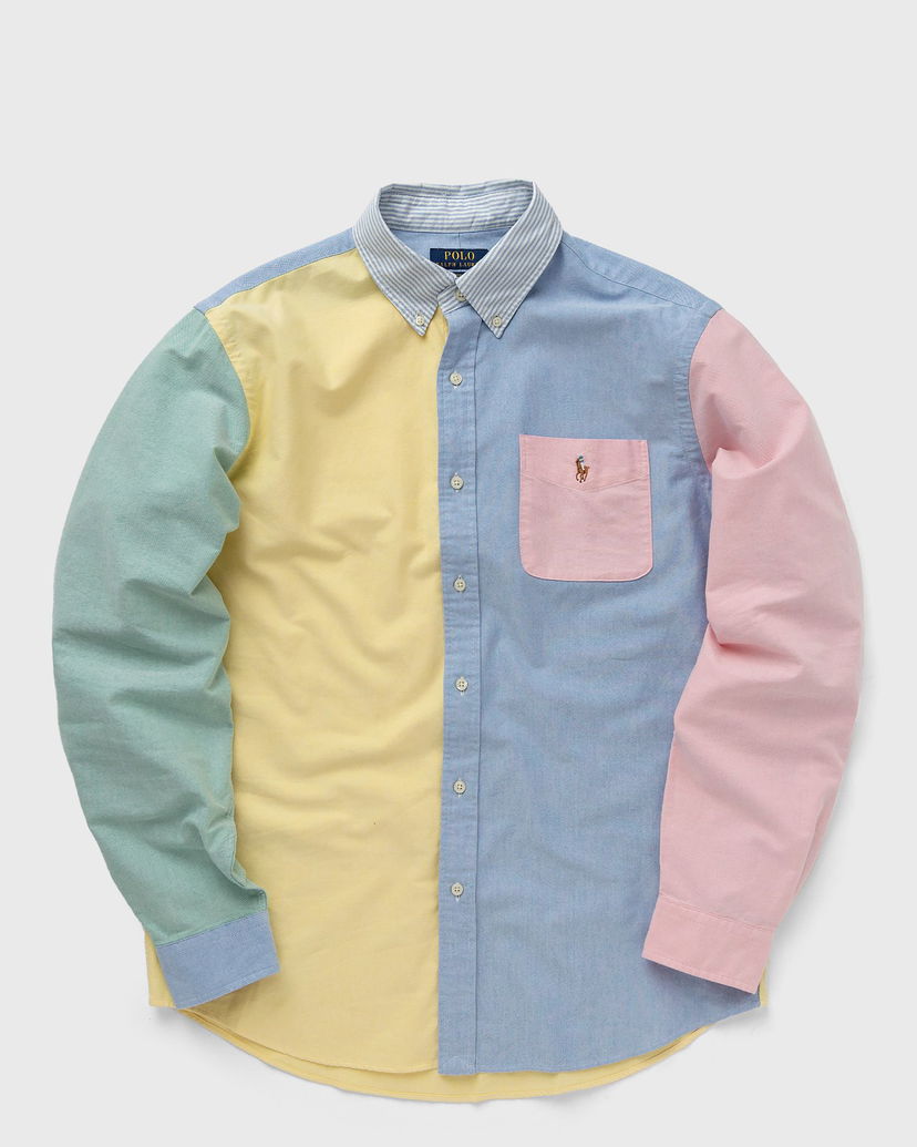 Skjorte Polo by Ralph Lauren Color-Block Long Sleeve Shirt Flerfarvet | 710928919001