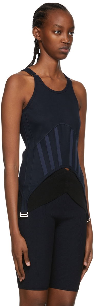Tanktop Dion Lee Exclusive Fin Zipper Tank Top Mørkeblå | C3045S22, 4