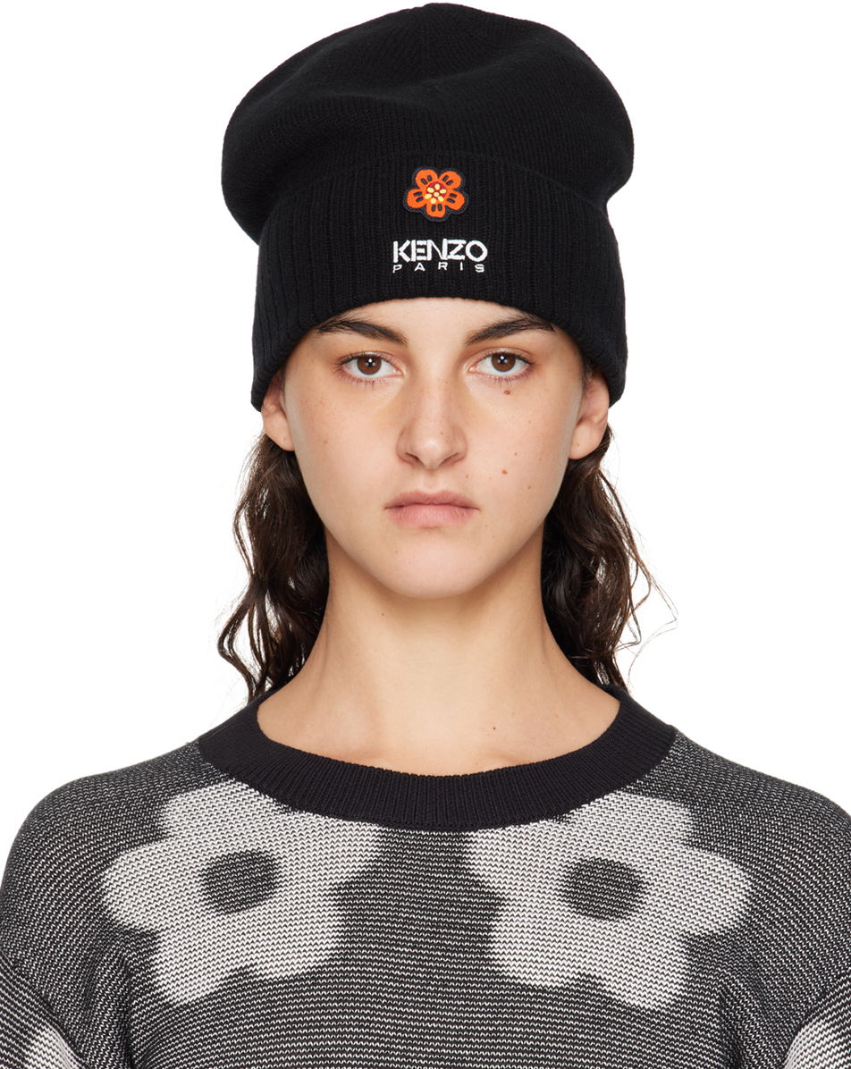 Beanie KENZO Paris Boke Flower Beanie Sort | FD68BU191KWB, 0