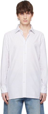 Maison Margiela Striped Long-Sleeved Shirt