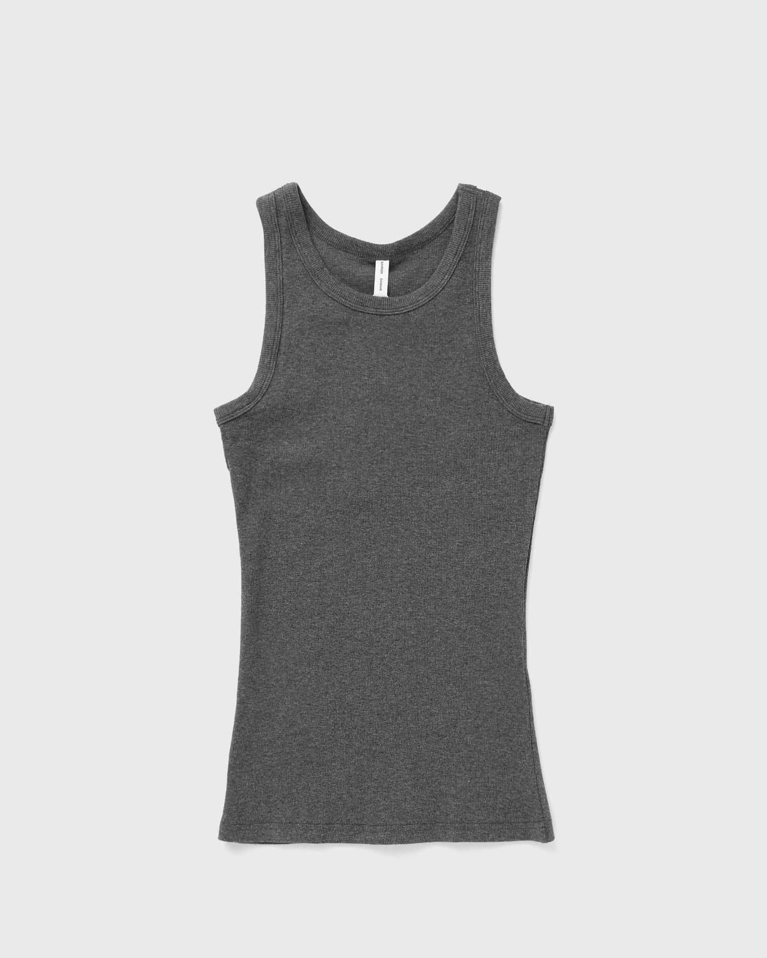 Tanktop Samsoe Samsoe Samsøe & Samsøe ALEXO Ribbed Tank Top, Size L Grå | F00001111-DARK-GREY-MEL, 0